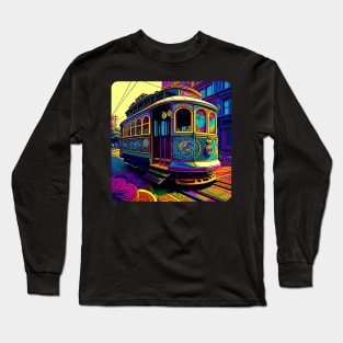 San Francisco Cable Car v1 square (no text) Long Sleeve T-Shirt